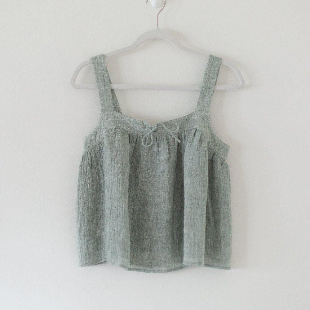 Something to Hold - Wren Blouse in Sea Mist - S